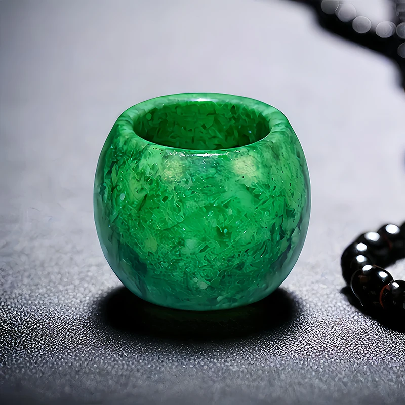 Vintage Fashion Rings For Women - Anéis de Jade Verdes para Mulheres,