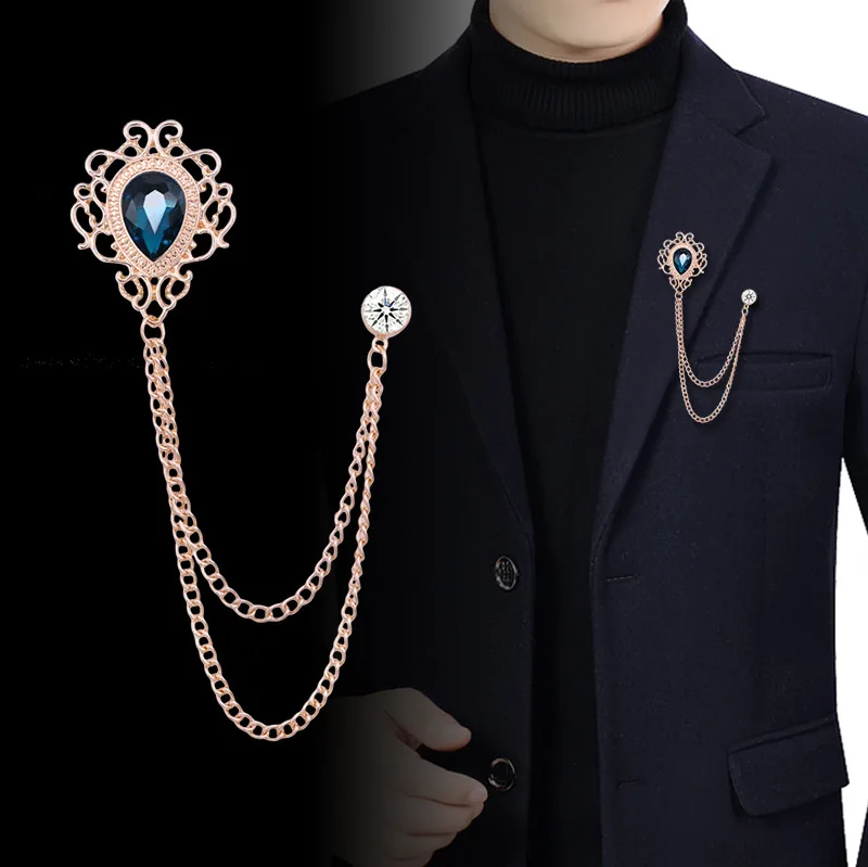 Vintage Fashion Women - Novo vintage borla corrente strass cristal