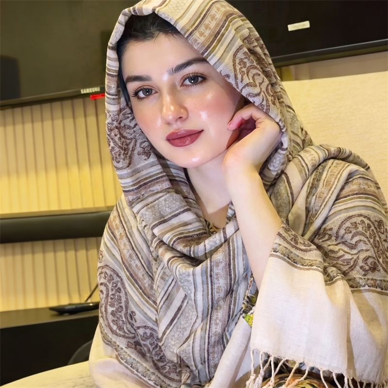 Vintage Fashion Women - Lenço de Moda com Estampa Paisley