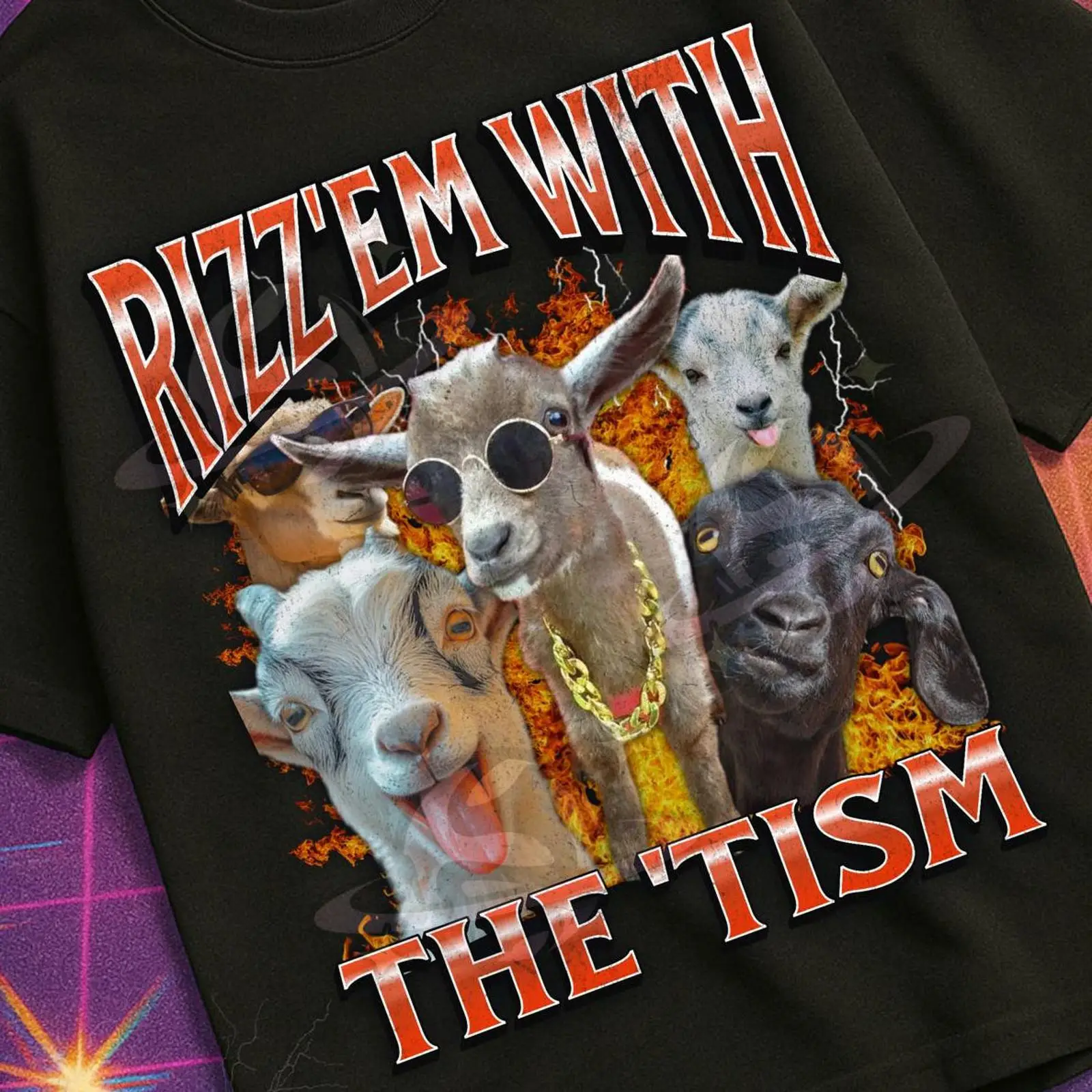 Vintage Fashion Gen Z - Camiseta Rizz 'Em With The 'Tism