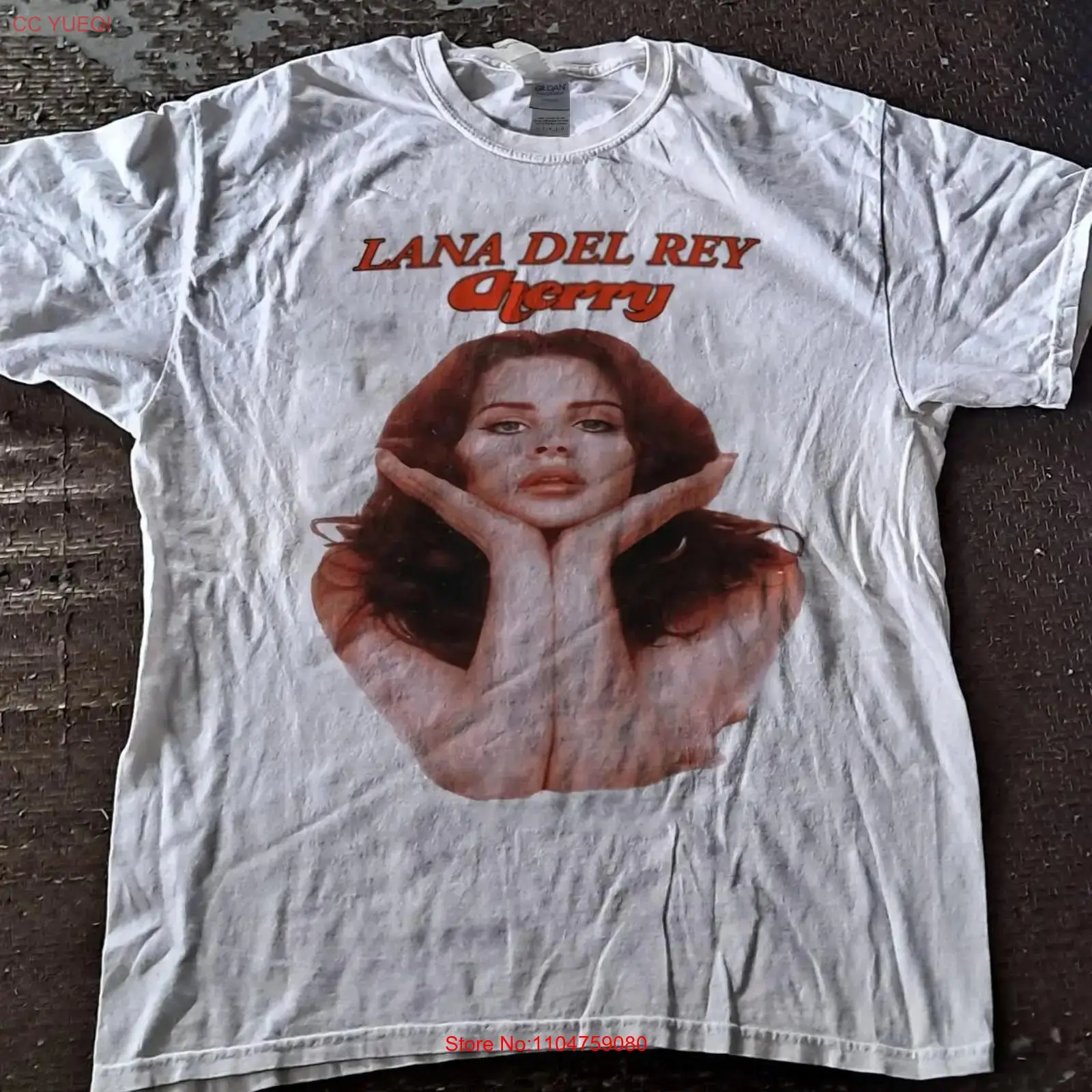 Vintage Fashion Paris - Camiseta Lana Del Rey Branca Reimpressa