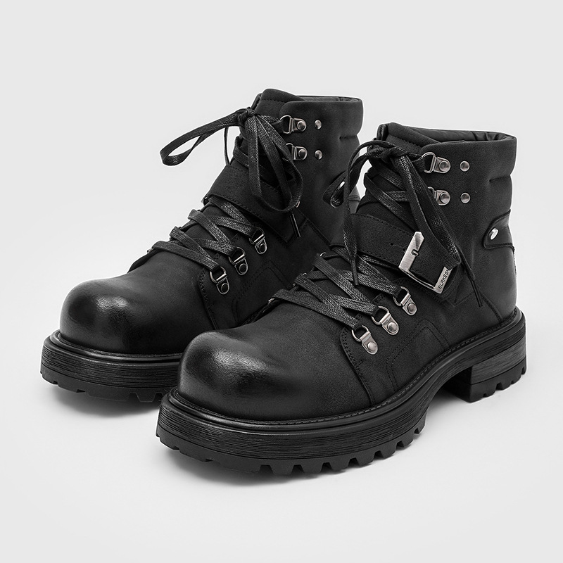 Vintage Fashion Luxury - Marca masculina botas de couro da