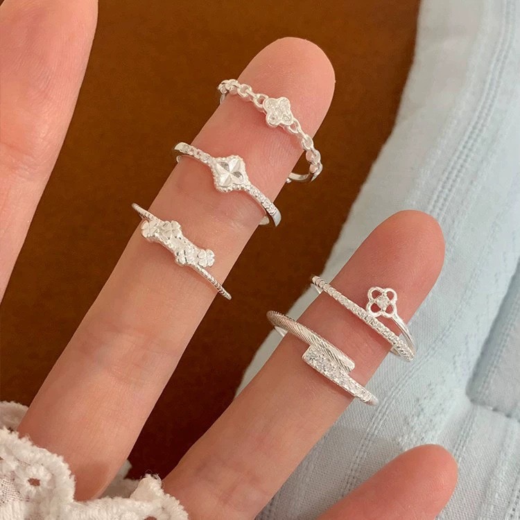 Vintage Fashion Rings For Women - 925 anéis de prata esterlina para