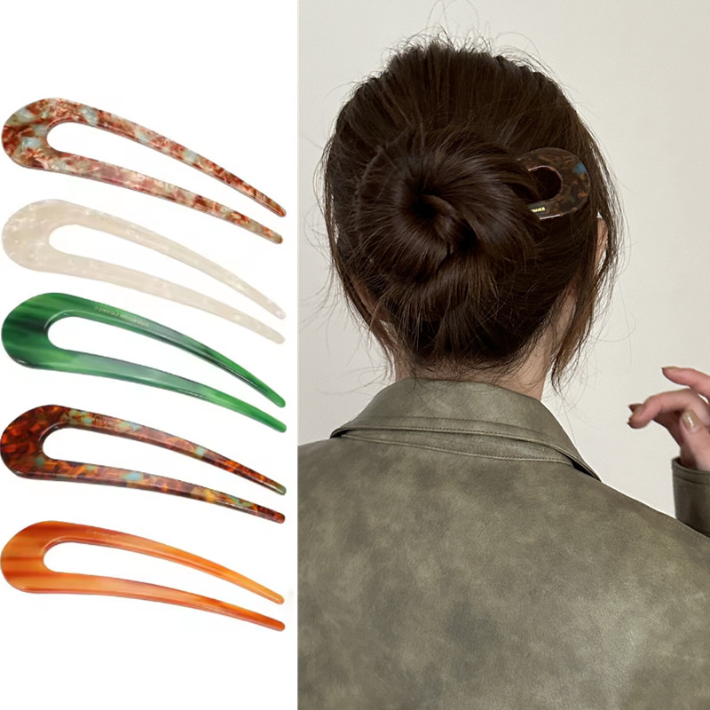 Vintage Fashion Style Female - Grampo de cabelo feminino em forma