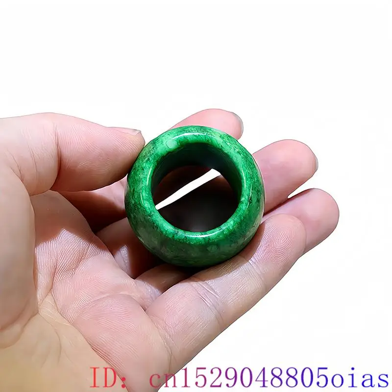 Anéis de Jade Verdes para Mulh - Vintage Fashion Rings For Women avaliação e preço