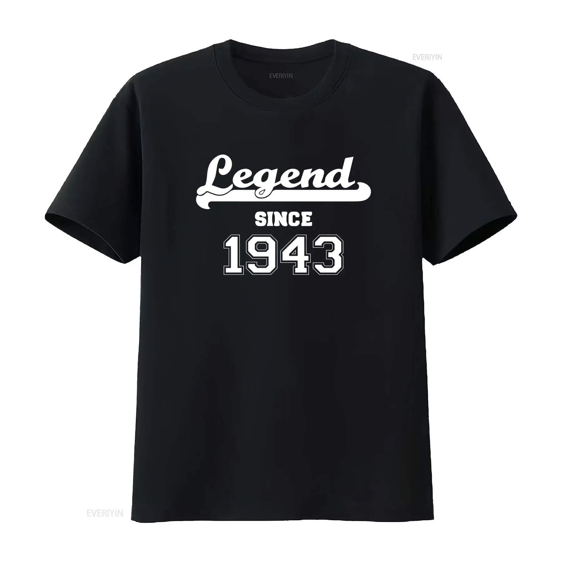 Camiseta Legend Since 1943, es - Vintage Fashion Ideas avaliação e preço