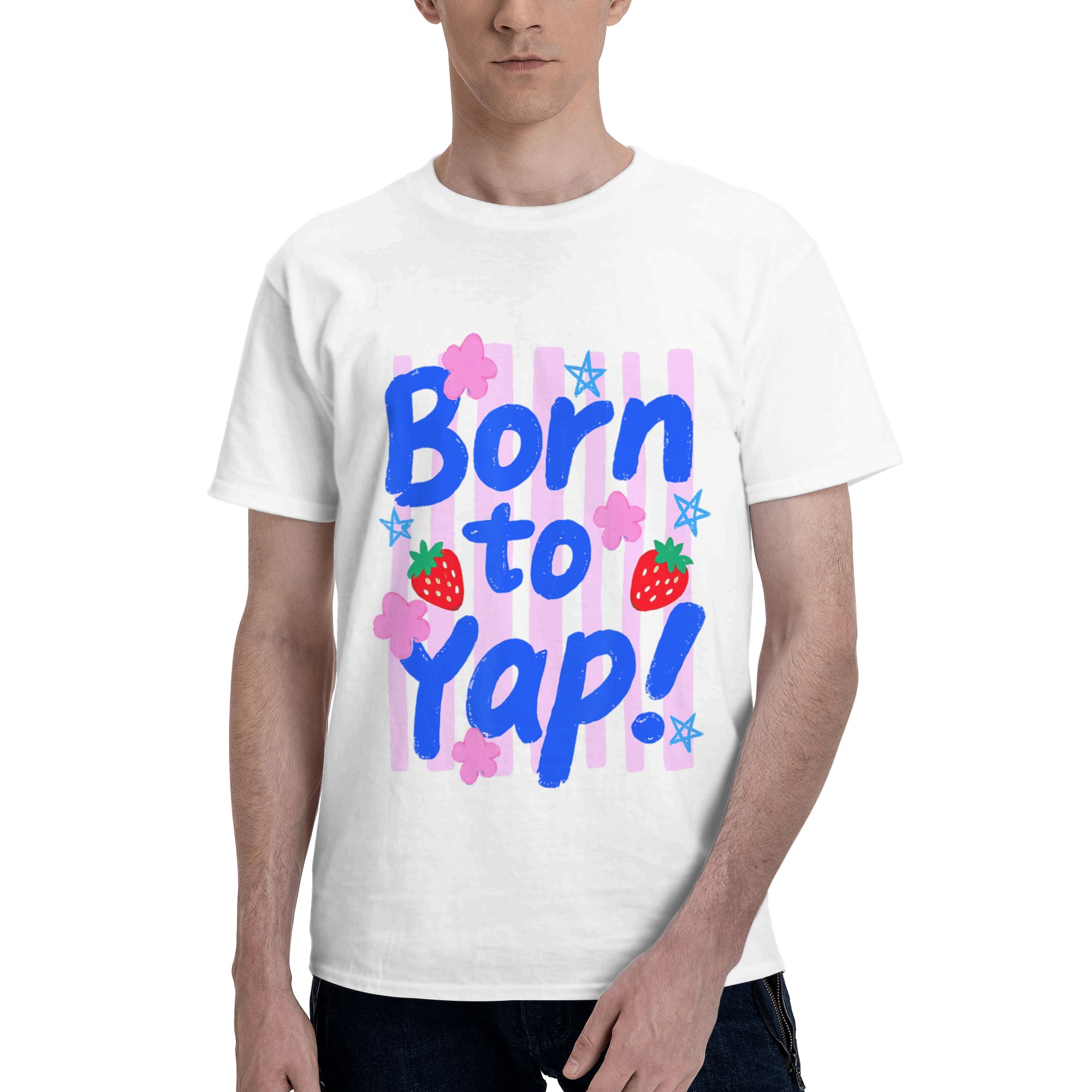 Camiseta masculina preppy born - Vintage Fashion Gen Z avaliação e preço