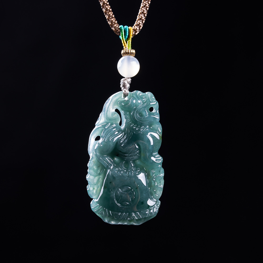 Pingente Pixiu de Jadeíta Birm - Vintage Fashion Women avaliação e preço