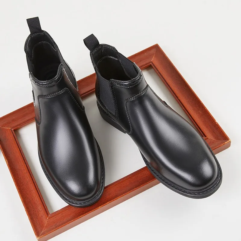 Botas oxford de couro masculin - Vintage Fashion Luxury avaliação e preço