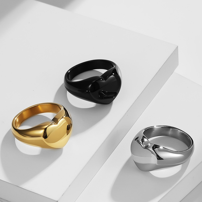 Anel de sinete feminino person - Vintage Fashion Rings For Women avaliação e preço