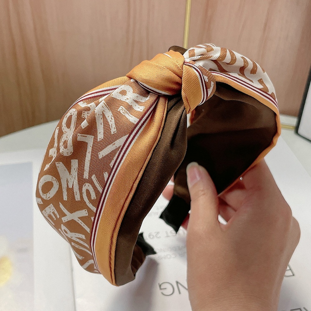 Faixa de cabelo larga com nó d - Vintage Fashion Paris avaliação e preço