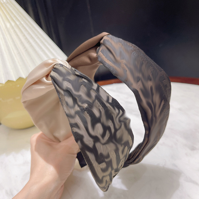 Faixa de cabelo larga com nó d - Vintage Fashion Paris avaliação e preço